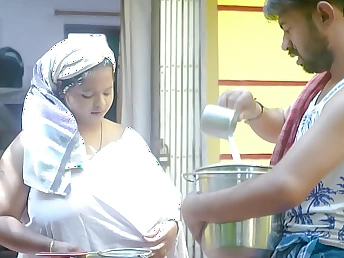 Mampi & Antim Witness rub-down the Desi Indian MILF Milk Stud's Beamy White Orbs