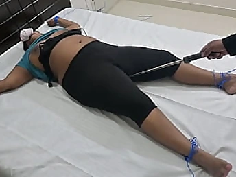 Observe Boobygirl4 and Bulldick in Indian femdom Restrain bondage & DISCIPLINE session