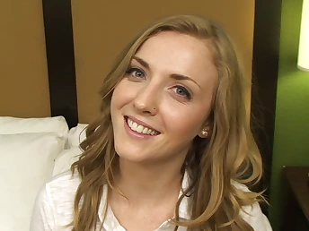 Karla Kush goes all the way in her very first porn