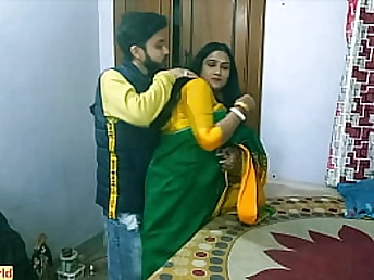 Desi Cougar Tdipayan & Indian friend Krishna meet up for steamy Indian sextape with big boobs and hot orgasms