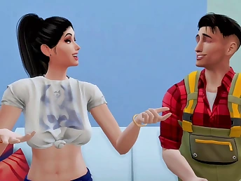 Hyderabad girl cheats surpassing will not hear of husband with the website guy, gets drilled in a cartoon fantasy