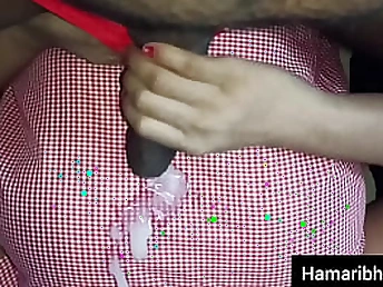 Devi, Abhi's Indian Desi College Sex Vid: Aishwarya Bhabhi coaxes her tutor to give her a rigid H