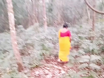 Stepmom with good-sized bum & boobies takes a rock-hard penetrating in the woods