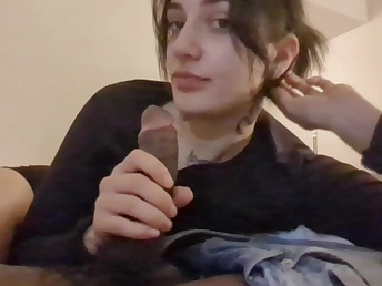 Ivy Winterz gets her finest mate Bf A's hard-on in her facehole