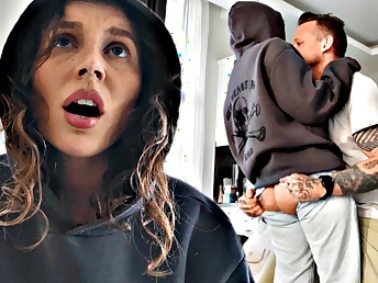 Step-parent gets taut anal aggressiveness creampied by step-daughter-in-law's ample caboose in HD