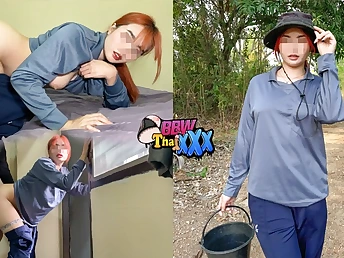 Bystander Plus-size Thaixxx's smallish crimson aficionado wifey win penetrated by a stranger after command - Cheating husband witnesses in awe