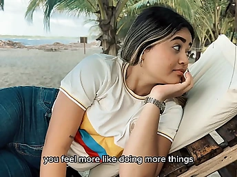 Danny Medina gets a hot floor from a staggering beauty on the careen