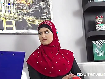 Look at this COUGAR lawyer tempt a hijab-dressed in arabic honey for a hard-core fellatio
