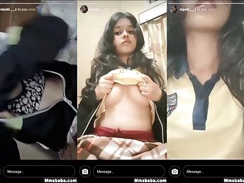 Insane Nymph Flashes Her Inborn Bumpers To