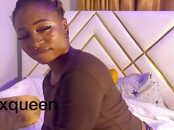 Dark girl moans hard while property will not hear of pussy drilled in doggystyle