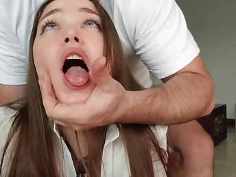 Bonnie Blaze gets her acquisitive ass drilled lasting after college apart from her step-sister's chunky cock