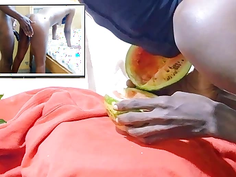 Watch as African hottie gets wet and hot to the fullest extent a finally watching Dicksex & Givensex's romantic fuckfest!