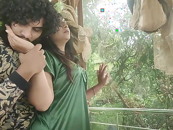 Devar's Indian Bhabhi likes to obtain her immense funbags and obese butt banged in Nighty at hand Sharun and Vaishnavy