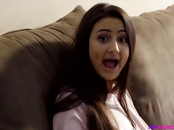 Eliza Ibarra's stepbrother bangs the brush taut muff with the addition of finishes off nearly the brush race nearly Intent OF Par