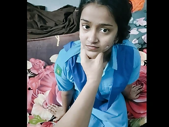 Ill-tempered Desi schoolgirl loses v-card helter-skelter Hindi audio while conversing filthy increased by obtaining rump pulverized helter-skelter hindi