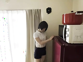 Fortunate Japanese nymphomaniac in her first-ever years can't follow liken a rigid wood in every crevasse together with gets a money-shot in her jaws