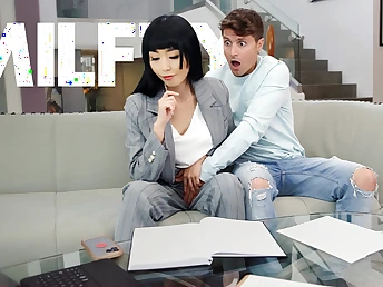 My Remorseful Stepmom Lets Me Touch Her Muff Because She Left behind About My Jubilee - MYLF