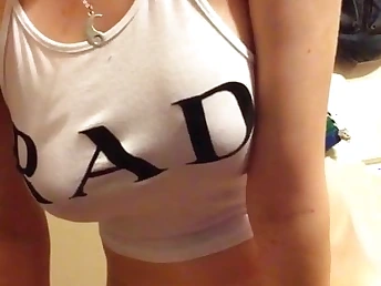 Platinum-blond roughly fake-man sandbar at home